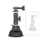 Aolidsive Base d'adaptateur de Montage de Caméra à Ventouse, Compatible avec Go3 X4 X3 5 Pro pour Verre de Pare-Brise de Voiture