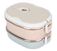 Aolidsive Boîte à Déjeuner Portative en Acier Inoxydable, Récipient Alimentaire avec Verrou de sécurité pour le Travail des étudiants et des Enfants, Boîte à Déjeuner Isolée Thermique étanche pour