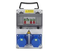 Aolidsive Boîte de Prise électrique Résistante aux Intempéries, Distribution D'énergie Industrielle Portable pour Usine, Atelier, Utilisation en Extérieur 10,2x6,7x5,5 Pouces