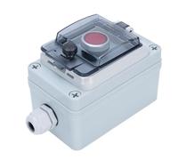 Aolidsive Boîtier de Commutateur d'arrêt d'urgence IP67, Interrupteur à Bouton Rouge étanche Extérieur, Fonction 'auto-réinitialisation pour Applications Industrielles 154x80x11.3mm