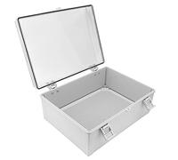 Aolidsive Boîtier électrique IP66 Boîte de Jonction en Plastique ABS avec Plaque de Montage 15,7 X 11,8 X 6,7 Pouces pour Projets Extérieurs Supports Muraux Inclus