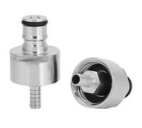 Aolidsive Bouchon de Carbonatation en Acier Inoxydable, 2 Pièces, Bouchon de Carbonatation à Verrouillage à Bille avec Barbe de 5/16 Pouces pour le Brassage à Domicile sur des Bouteilles de Boissons