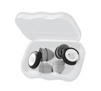 Aolidsive Bouchons D'oreilles à Réduction de Bruit avec 8 Embouts en XS S M L, Bouchons D'oreille en Silicone Antibruit de 25 à 33 DB pour le Travail du Sommeil et la sensibilité au Bruit (BLACK)