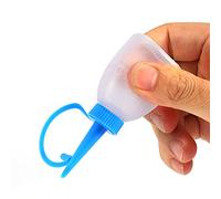 Aolidsive Bouteille Vide à Presser d'huile de Gel de Colle Industrielle de 30ML, Distributeur de Jet en Plastique pour la Distribution de Liquide de Lubrifiant Adhésif 6 Pièces