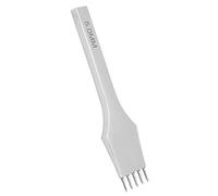 Aolidsive Broche en Cuir, Ciseau à Poinçonner en Acier pour l'artisanat du Cuir, Outils de Perforation de 5 Mm pour les Projets de Couture et de Bricolage (5 dents)