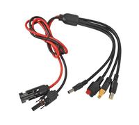 Aolidsive Câble Adaptateur Solaire vers XT60, Matériau PVC, Ignifuge, Connexion Robuste pour Générateurs Solaires et Centrales électriques Portables