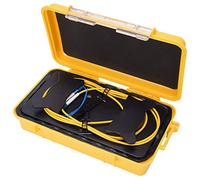 Aolidsive Câble de Lancement OTDR de 500 M LC UPC Rallonge de Test de Fibre Monomode pour Test de Zone Aveugle Léger et Portable avec Boîte de Rangement