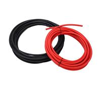 Aolidsive Câble d'extension Solaire en Cuivre étamé XLPE, 6 mm², 20 M, Double Isolation, 40 à 248 Fahrenheit, pour Panneau Photovoltaïque, Toit, Camping-Car, Câblage Hors Réseau (6mm² 20m)