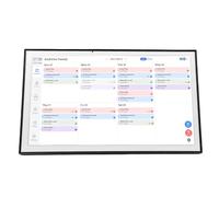 Aolidsive Calendrier Numérique pour la Maison - Planificateur Intelligent à écran Tactile de 21,5 Pouces avec écran HD et Fonctionnalités de Gestion Familiale - Noir (Prise UE 100-240V)