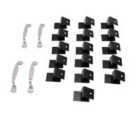 Aolidsive Clips de Fenêtre Anti-ouragan Robustes, 16 Pièces, Pinces de Volet en contreplaqué Noir pour la Protection de la Maison Pendant les Tempêtes, en Acier au Carbone
