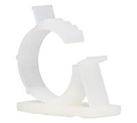 Aolidsive Clips de Gestion de Câbles Adhésifs, Ensemble de Serre-Fils en Nylon PA66 Blanc 100 Pièces, Support de Cordon Auto-adhésif pour Câbles de Chargement, Cordons d'alimentation, Fils USB à la