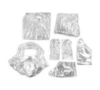 Aolidsive Combinaison Isolée Thermiquement, Vêtements Aluminisés Ignifuges Résistant aux Hautes Températures 1000 1200 ℃ avec Veste de Casque, Pantalons, Couvre-chaussures, pour