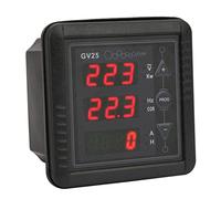 Aolidsive Compteur Numérique de Générateur GV25 MK2 Compteur de Courant Numérique 110 V 220 V Testeur de Panneau AC 6 en 1 Affichage du Facteur de Puissance de Fréquence de Tension pour les