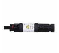 Aolidsive Connecteur de Panneau Solaire PV, Conception étanche et Durable pour Une Utilisation en Extérieur, de Diodes 30A, Paquet de 2, Noir