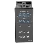 Aolidsive Contrôleur de Température PID à Affichage Numérique, Régulateur de Contrôle Intelligent LED 100-240V pour Presse à Chaud, Entrée de Type K 0-752 °F