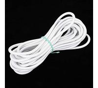 Aolidsive Corde élastique de 7 Mm, Cordon élastique Blanc Solide pour la Couture et la Corde à Sauter, Fibre de Polypropylène de 10 M pour les Projets d'artisanat