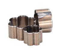 Aolidsive Coupe-Cuir en Forme de Fleur, Ensemble de 3 Moules de Poinçonnage en Cuir en Acier allié pour les Travaux Manuels, Matrice de Découpe 30 40 50 Mm pour Tissus en Couches, Argile Polymère