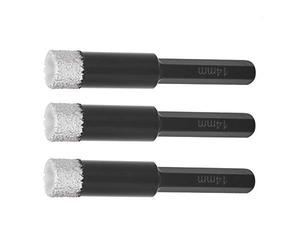 Aolidsive Couronne de Forage Diamantée, Scie Cloche à Vide Brasée 14mm,