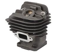 Aolidsive Cylindre de Tronçonneuse, Kit de Piston de Tronçonneuse en Aluminium chromé 44,7 Mm avec Clips d'axe de Segment de Piston, Cylindre moulé sous Pression, pour Réparation de 026 MS260