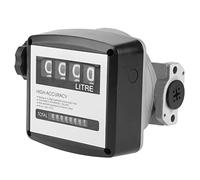 Aolidsive Débitmètre, Compteur de Carburant Mécanique à Coque en Aluminium, 1 Pouce, Précision de 1 pour Cent, pour et