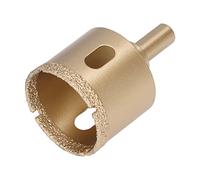 Aolidsive Diamant Trépan Carrelage, 65mm Queue Triangulaire (42mm) | Coupe-marbre en verre de porcelaine, lame ronde de 2,5 pouces, pomme de douche de salle de bain, jardinière en céramique,