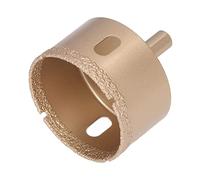 Aolidsive Diamant Trépan Carrelage, 65mm Queue Triangulaire (60mm) | Coupe-marbre en verre de porcelaine, lame ronde de 2,5 pouces, pomme de douche de salle de bain, jardinière en céramique,
