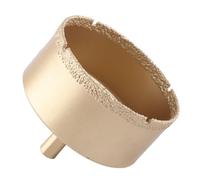 Aolidsive Diamant Trépan Carrelage, 65mm Queue Triangulaire (75mm) | Coupe-marbre en verre de porcelaine, lame ronde de 2,5 pouces, pomme de douche de salle de bain, jardinière en céramique,