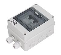 Aolidsive Disjoncteur Miniature 2P, Interrupteur de Déconnexion CC étanche IP65 DC 1000 V 80 A avec Couvercle Transparent, Disjoncteur Photovoltaïque Solaire à 2 Pôles pour Systèmes d'énergie Solaire