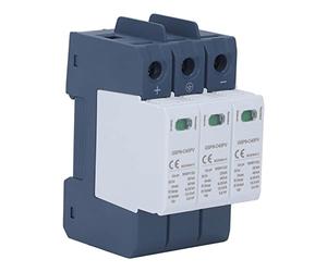 Aolidsive Dispositif de Protection Contre Les Surtensions 3P DC 1000 V 40KA Parasurtenseur Photovoltaïque avec Boîtier Ignifuge PC Installation sur Rail DIN pour Systèmes d'énergie Solaire