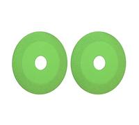 Aolidsive Disque de Coupe en Verre 2 Pièces Meule Diamantée pour Carreaux de Céramique en Verre Bouteille de Vin en 100mm OD 22mm ID Lame de Scie Fine en Acier à Haute Teneur en Manganèse (GREEN)