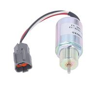 Aolidsive Électrovanne d'extinction d'excavatrice, Remplacement de l'électrovanne 'arrêt 12VDC, Installation Facile, Contrôle Précis, pour Chargeur et pour S3L2 61SD