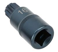 Aolidsive Embout de Douille S2 en Acier allié 12 Côtés Embout de clé Rapide 55 Mm 1 2 Pouces Entraînement carré HRC58 Finition Bleuie pour Outils électriques Pneumatiques Matériel à Usage Industriel