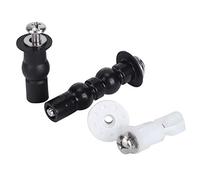 Aolidsive Ensemble de Boulons de Vis de Couvercle de Toilette Universel, Kit de Pièces de Rechange de Matériel de Sièges de Toilette avec Acier Inoxydable 304 et Caoutchouc, pour