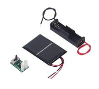 Aolidsive Ensemble de Panneaux de Commande de Lumière Solaire, Module de Charge Solaire 2V avec 2 Panneaux Solaires, 2 Emplacements de Batterie pour éclairage Extérieur de Jardin de Pelouse