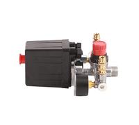 Aolidsive Ensemble de Pressostat Automatique 90-120psi 220V pour Régulateur de Contrôle de Compresseur d'air à Trou Unique, Atelier à Domicile