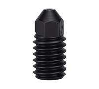 Aolidsive Ensemble de Remplacement de Buse D'Imprimante 3D, 5 Pièces, Buse D'extrudeuse en Acier trempé de 0.4mm pour Imprimante 3D P2S