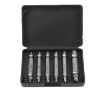 Aolidsive Ensemble d'extracteurs de Vis Endommagés, Forets à Double Tête en Acier Rapide pour Vis Cassées et Clous Dénudés, Ensemble de 6 Pièces avec Boîte de Rangement pour Réparation à Domicile