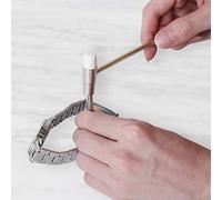 Aolidsive Ensemble d'Outils de Réparation de Montre, Dissolvant de Maillons de Bracelet en Acier ABS avec Marteau, Boîte à Outils Réglable de 6 Pièces pour Le Réglage du Bracelet de Montre