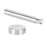 Aolidsive Ensemble d'outils de Rivetage en Cuir, Outil de Poinçonnage Double Face Professionnel en Acier Inoxydable pour Installation de Rivets de 10 Mm, Idéal pour les Amateurs de Maroquinerie