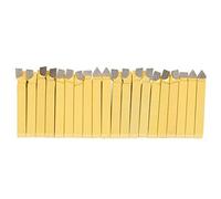 Aolidsive Ensemble d'outils de Tournage en Carbure de 1/4 Pouces, 20 Pièces, Coupe à Pointe Haute dureté pour Tours CNC, Matériau en Carbure cémenté avec 10 Embouts de qualité C-2 pour un Filetage