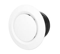 Aolidsive Évent D'aération Réglable, évent de Soffite Rond Flexible fixé au Mur en ABS avec Panneau Rotatif pour Salle de Bain, Bibliothèque, Bureau, école (ABS2)