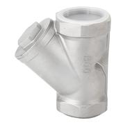 Aolidsive Filtre en Y de Type étoile en Acier Inoxydable DN50 de 2 Po pour Eau, Pétrole, Gaz, Filtre en Y en Acier Inoxydable 304 avec Pression Nominale de 6,4 MPa pour Plomberie Industrielle