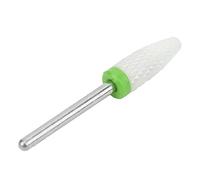 Aolidsive Foret à Ongles, Fraise Rotative en Céramique en Forme de Tête de Maïs pour la Sculpture et le Polissage, avec des Rayures Entrecroisées pour un Rangement et un (Boîte verte à grossier C)