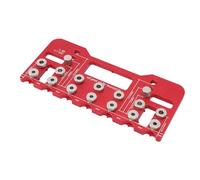 Aolidsive Gabarit de Montage de Poignée d'armoire, Gabarit de Perçage en Alliage d'aluminium avec Bagues de 5 Mm et 6,35 Mm pour des Projets Précis de Menuiserie et de Rénovation Domiciliaire