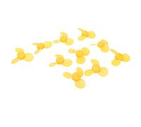 Aolidsive Hélice de Jouet, Hélice en Plastique ABS à 3 Pales 10 Pièces Jaune 743Y2A Lame de Ventilateur de Jouet Bricolage pour l'assemblage de Modèles de Jouets, Projet d'artisanat en Classe,