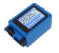 Aolidsive Imprimante à Jet d'encre Portable, Machine de Codage Portable avec Hauteur Réglable de 2 à 12,7 Mm et Résolution de 600 DPI pour Le Texte de la Date du Code QR sur Plusieurs