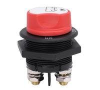 Aolidsive Interrupteur D'isolateur de Batterie 200 A, Interrupteur de Coupure de Courant en Laiton ABS avec Poignée Amovible, pour Voitures, Camions, Bateaux, Camping-cars, Applications