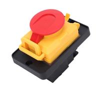 Aolidsive Interrupteur électromagnétique 16 A à 4 Broches, Bouton D'arrêt D'urgence Fiable pour équipements Industriels et Outils électriques avec Couvercle étanche
