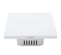 Aolidsive Interrupteur WiFi Intelligent 3 Voies, Contrôle à Distance par | Contrôleur d\'éclairage, 200-240VAC, activation vocale mobile, boîtier ABS+PC résistant aux chocs, fonctionnement du