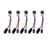 Aolidsive Inverseur de Signal, 5 Servomoteurs RC avec Contrôle par Microprocesseur, Fonction de Sifflet Anti-interférence pour Télécommande d'avion 4-6 V